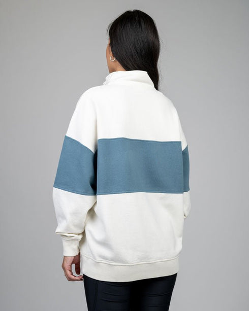 TreeSweater Quarter Zip Colorblock NIKIN Women