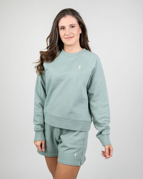TreeSweater Raglan Women Turquoise