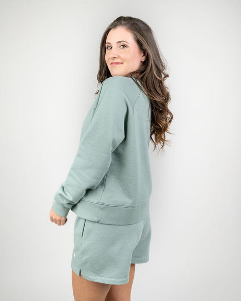 TreeSweater Raglan Women Turquoise